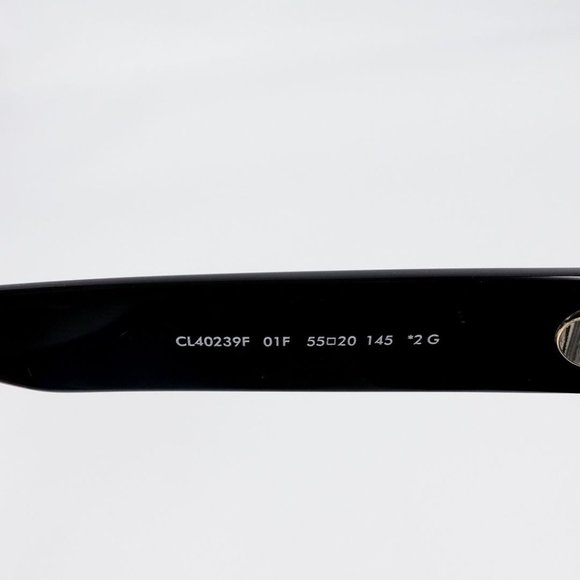 Celine Triomphe Logo Acetate Butterfly Sunglasses Black Brown - Picture 10 of 14